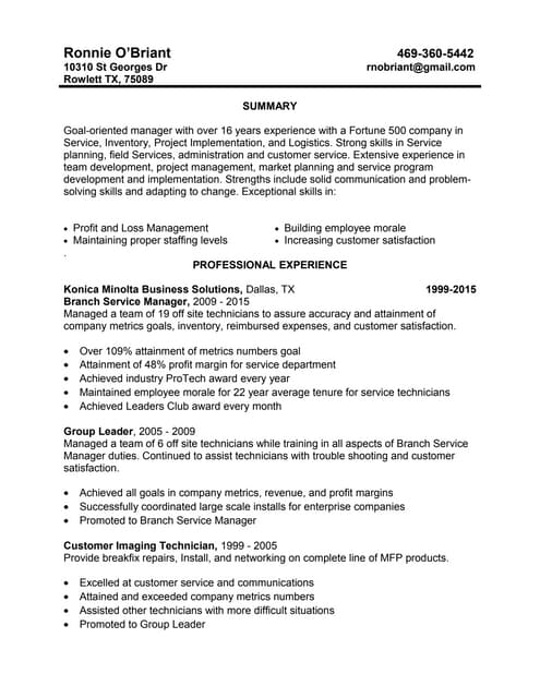 Ronnie Resume