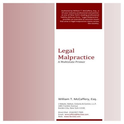 Engineering Malpractice Claims | PDF