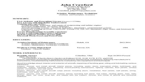 rice resume
