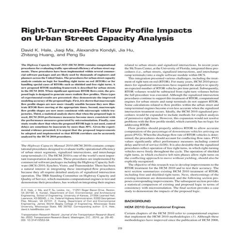 TRR RTOR Flow Profile Impacts 2016