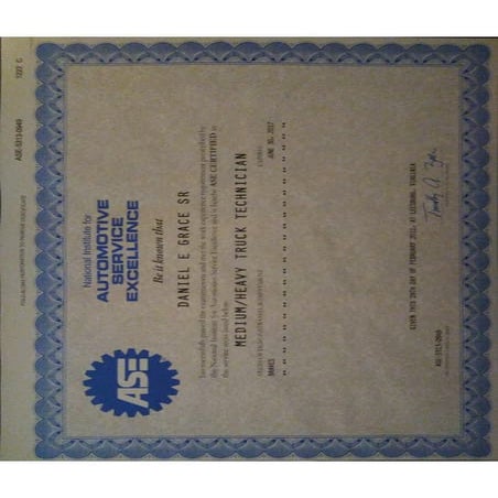 A.S.E Certificate | PDF