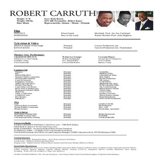 Robert Carruth-ACTOR
