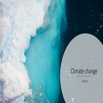 Climate change in Italy