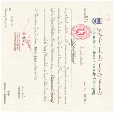 Certificate-BBA-Finance | PDF