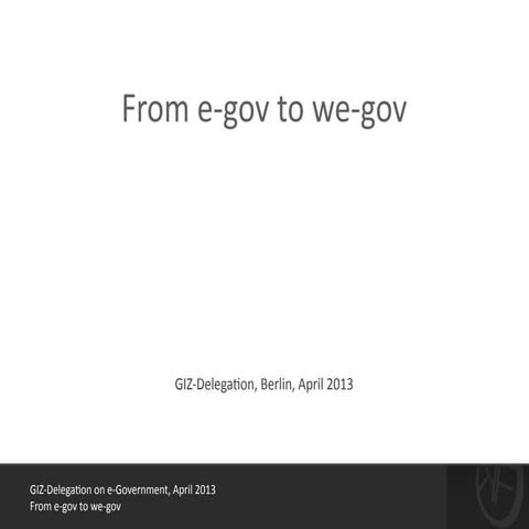 From e-gov to we-gov