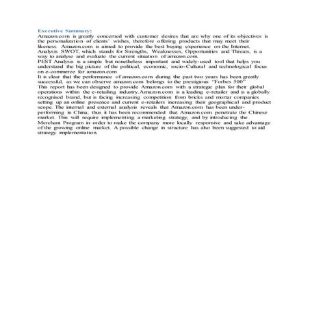 SM project on amazone