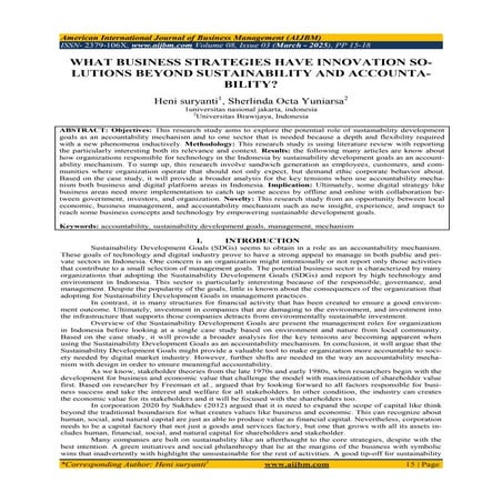 American International Journal of Business Management (AIJBM).