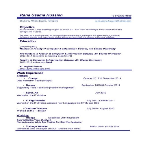 Rana Usama Hussien last 