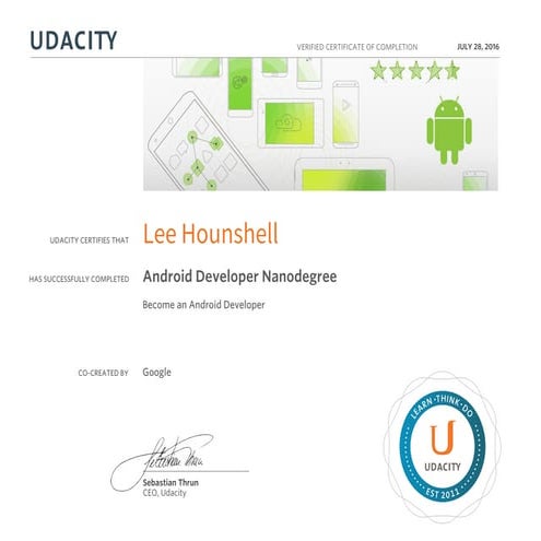 Android Certificate | PDF