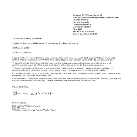 Reference Letter Agfa | PDF