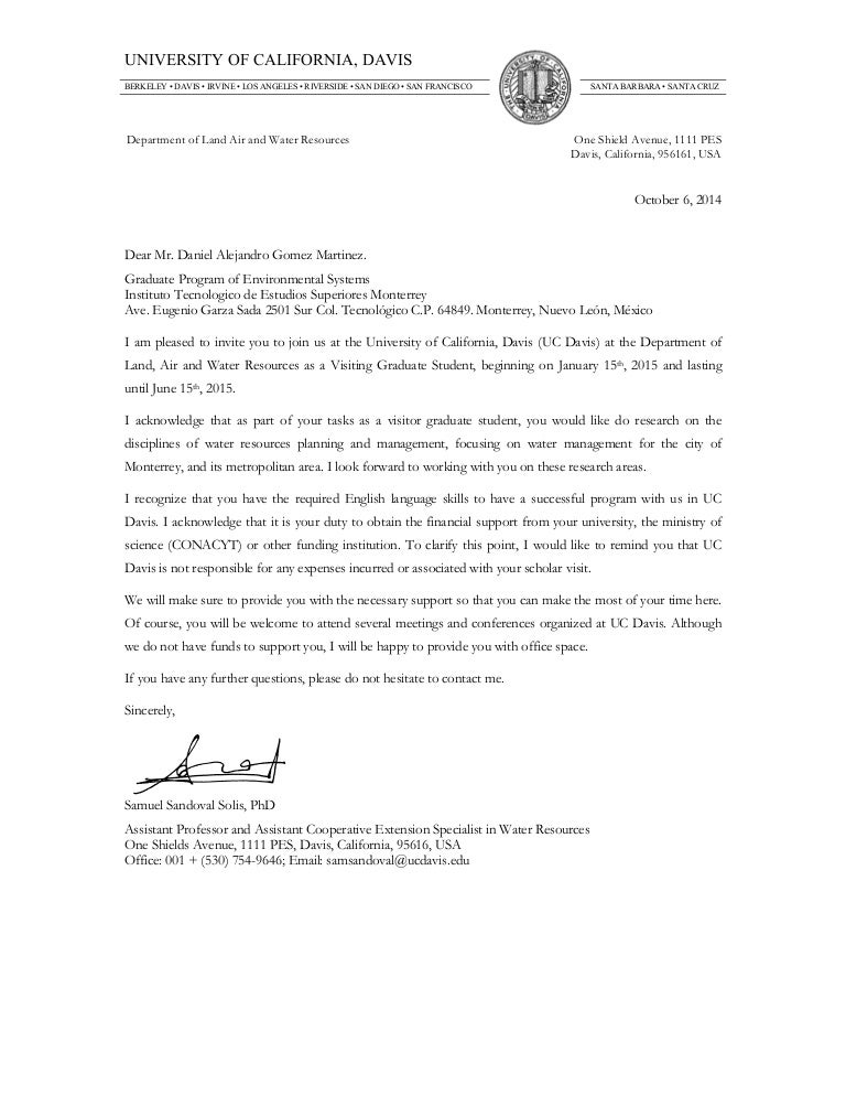 UC Davis_Invitation Letter