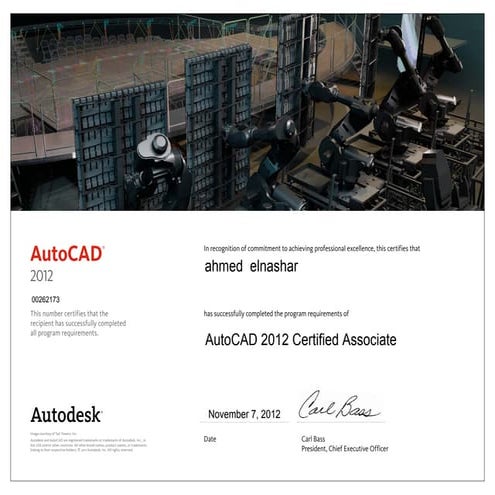 AutoCAD2012CertifiedAssociate | PDF
