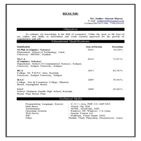 sharadJADHAV_Resume | PDF