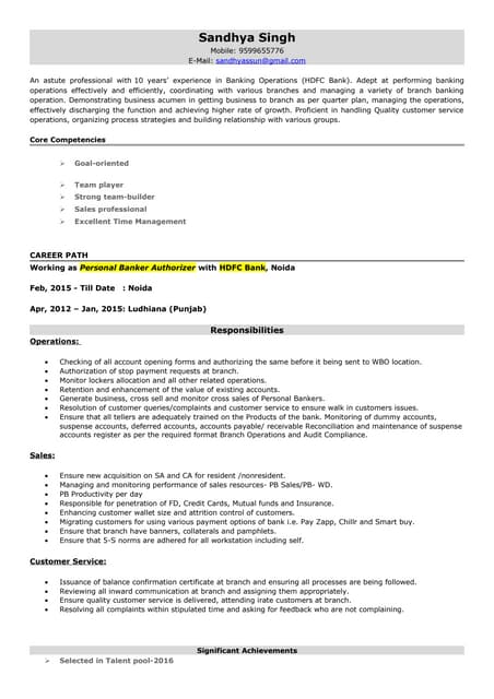Sandhya S-HDFC Bank