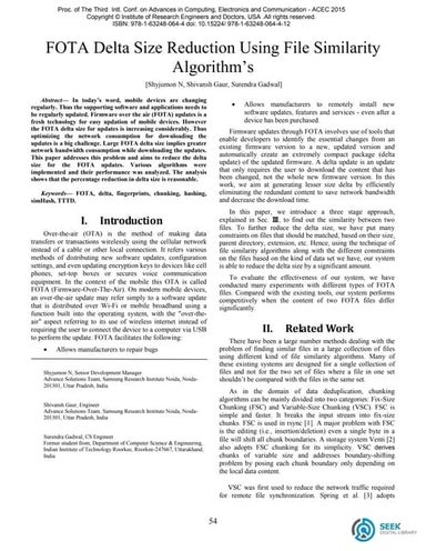 Fota Delta Size Reduction Using FIle Similarity Algorithms