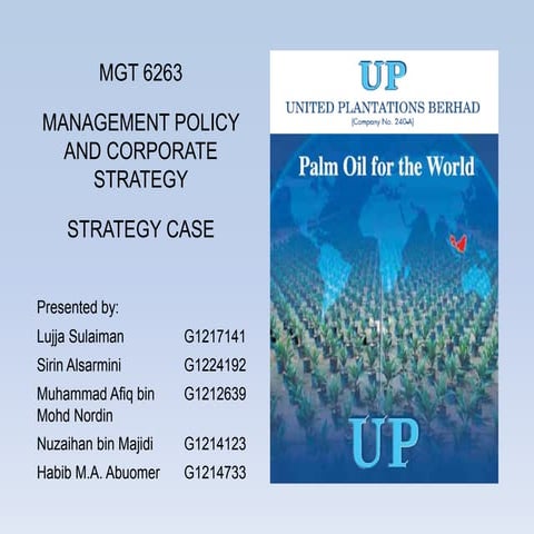 United Plantations Strategic Analysis