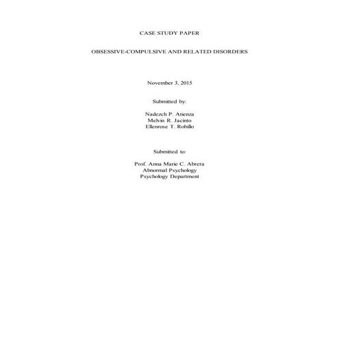 Case Study - Excoriation