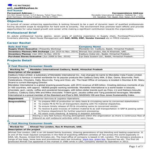 Ahmad Muhammad CV | DOC