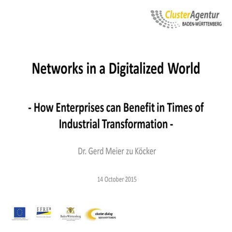 Clusters in a Digitalised World