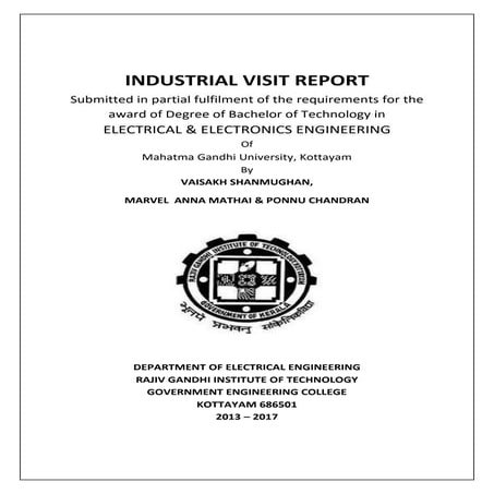 TELK Industrial Visit Report