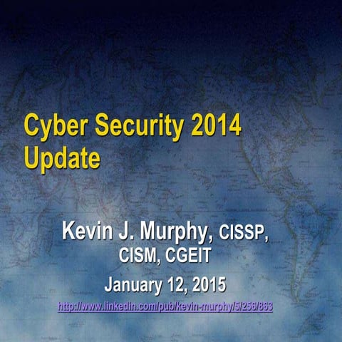 Cyber Crime Seminar Jan 2015