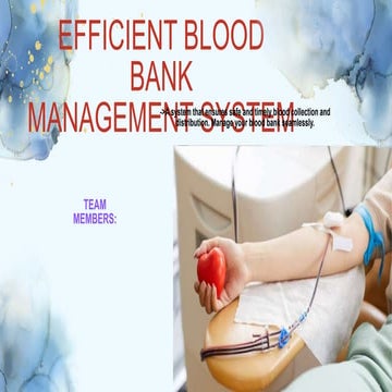 Efficient Blood bank management system.pptx