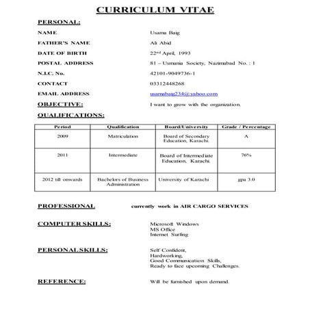 Usama CV