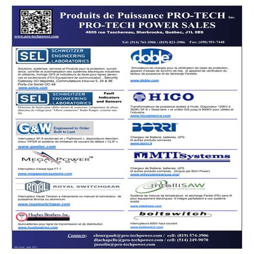 Pro-Tech Power Line Card 2015-10 | PDF