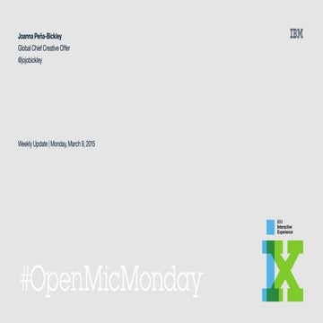 Five Things You Should Experience This Week: 3.9.2015  #OpenMicMondays