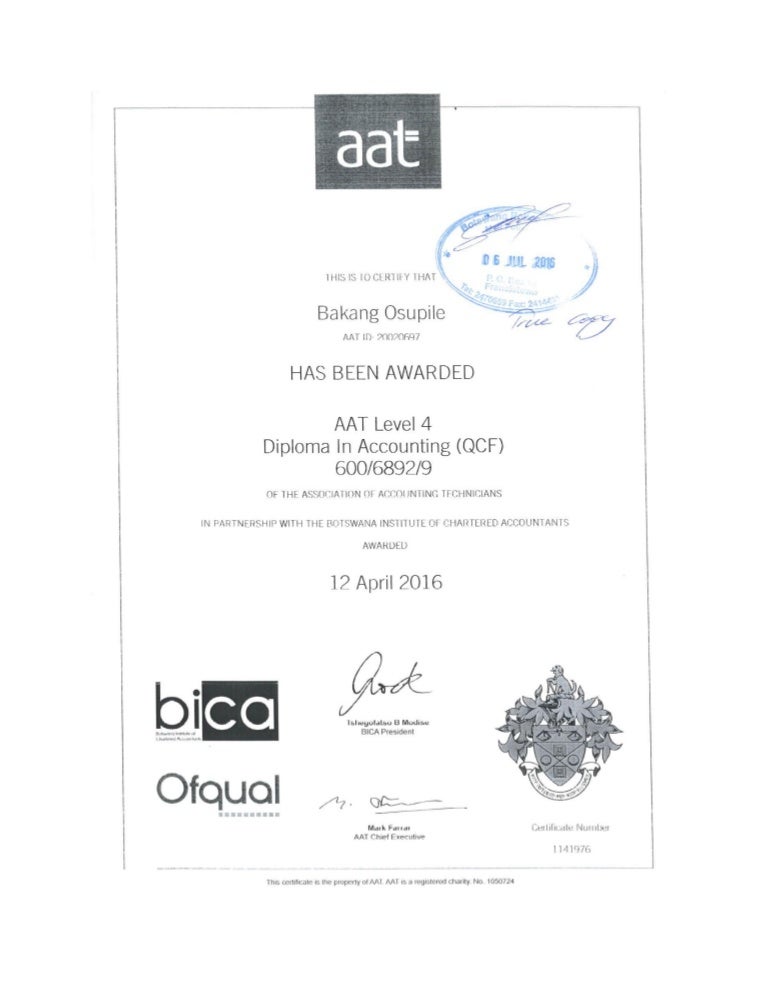 AAT LEVEL 4 CERTIFICATE aat-level-4-certificate
