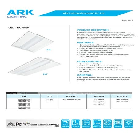 Company profile -Ark Lighting | PDF