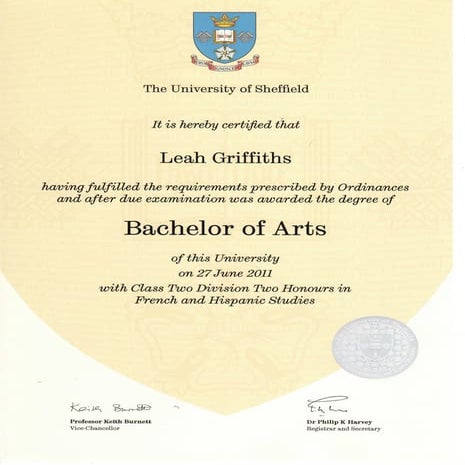 Degree Certificate | PDF