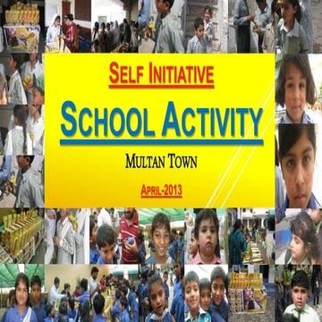 Self Initiative School Activity Multan Town Apr-13