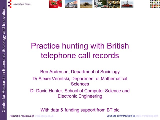 Practice hunting with British telep...
