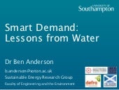 Smart Demand: Lessons From Water