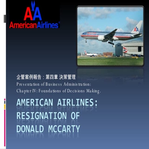 BA Presentation: Foundations of Dicision Making