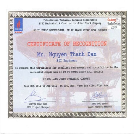STT Certificate