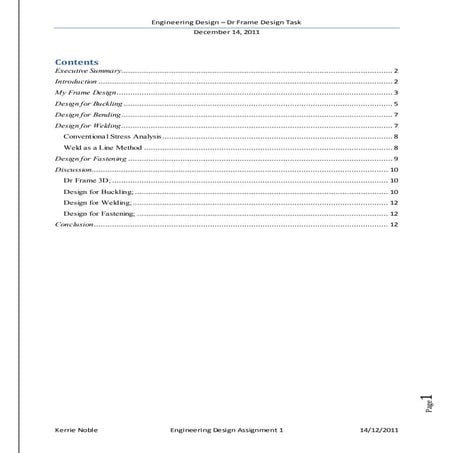 Engineering Design Assignment