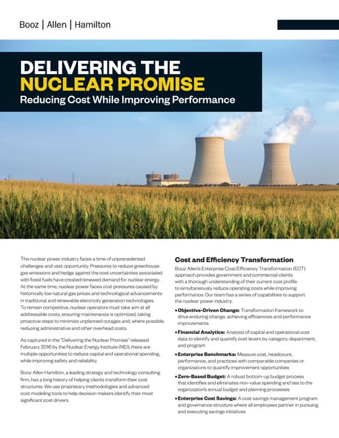 Nuclear Promise: Reducing Cost While Improving Performance
