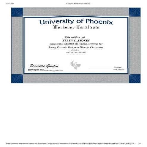 Using Positive Tone in a Diverse Classroom - 012017