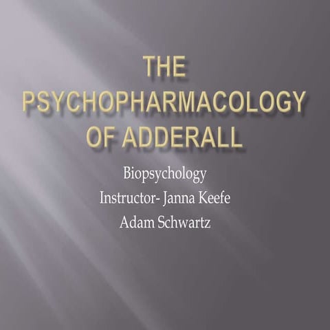 adderall presentation