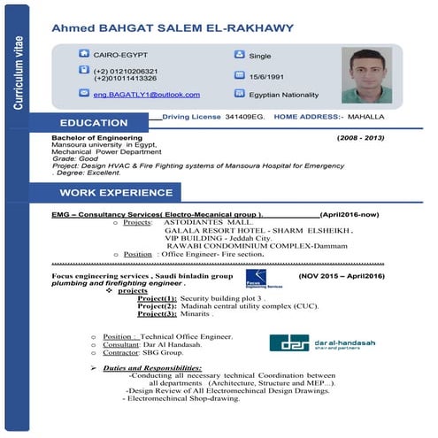 MECHANICAL ENG-ahmed bahgatC.V
