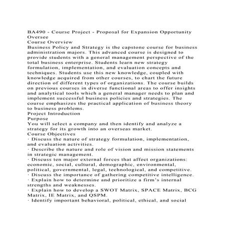 BA490 - Course Project - Proposal for Expansion Opportunity Overse.docx