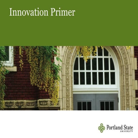 BA 495:   Innovation Primer