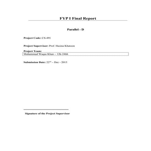 FYP1 Progress Report (final)