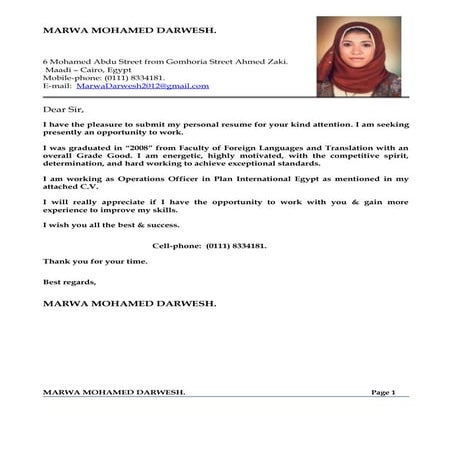 Marwa Darwesh CV