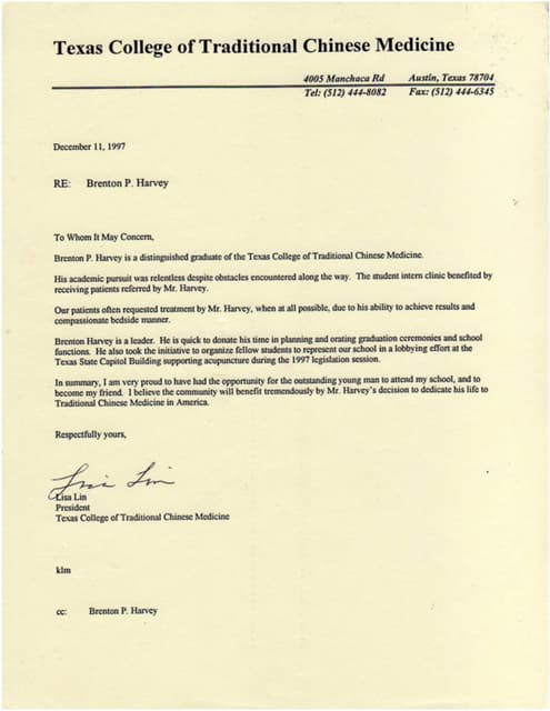 TCM- SH Reference Karen Eryou | PDF