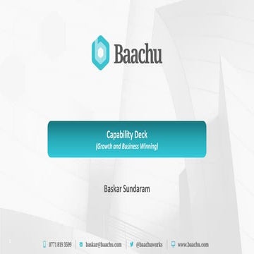 Baachu capability deck growth strategy and business winning 2017 