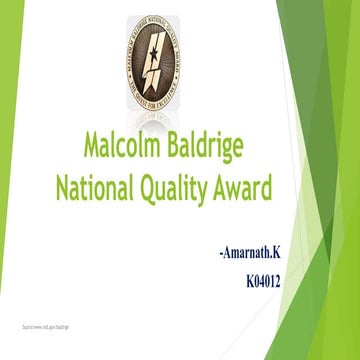 Baldrige Award-Amar