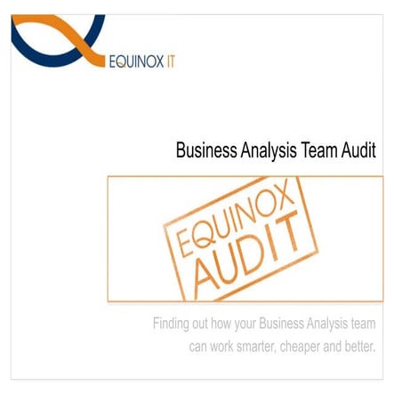BA Audit Overview